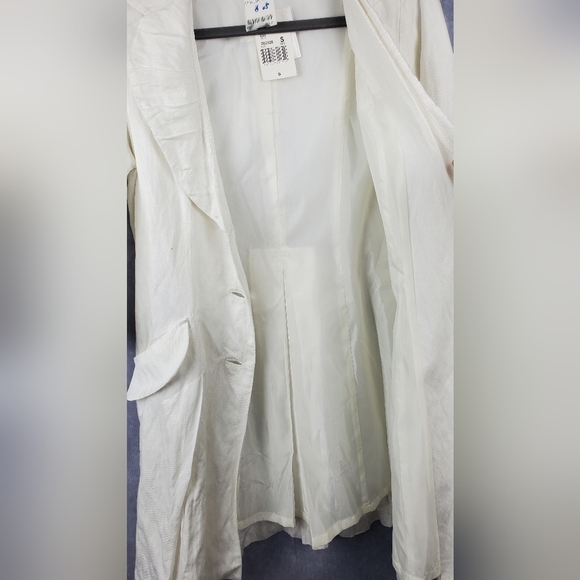 CABI Artist Coat Shawl Notched Collar 3/4 Sleeve Button Down Blazer Size S - Picture 8 of 12